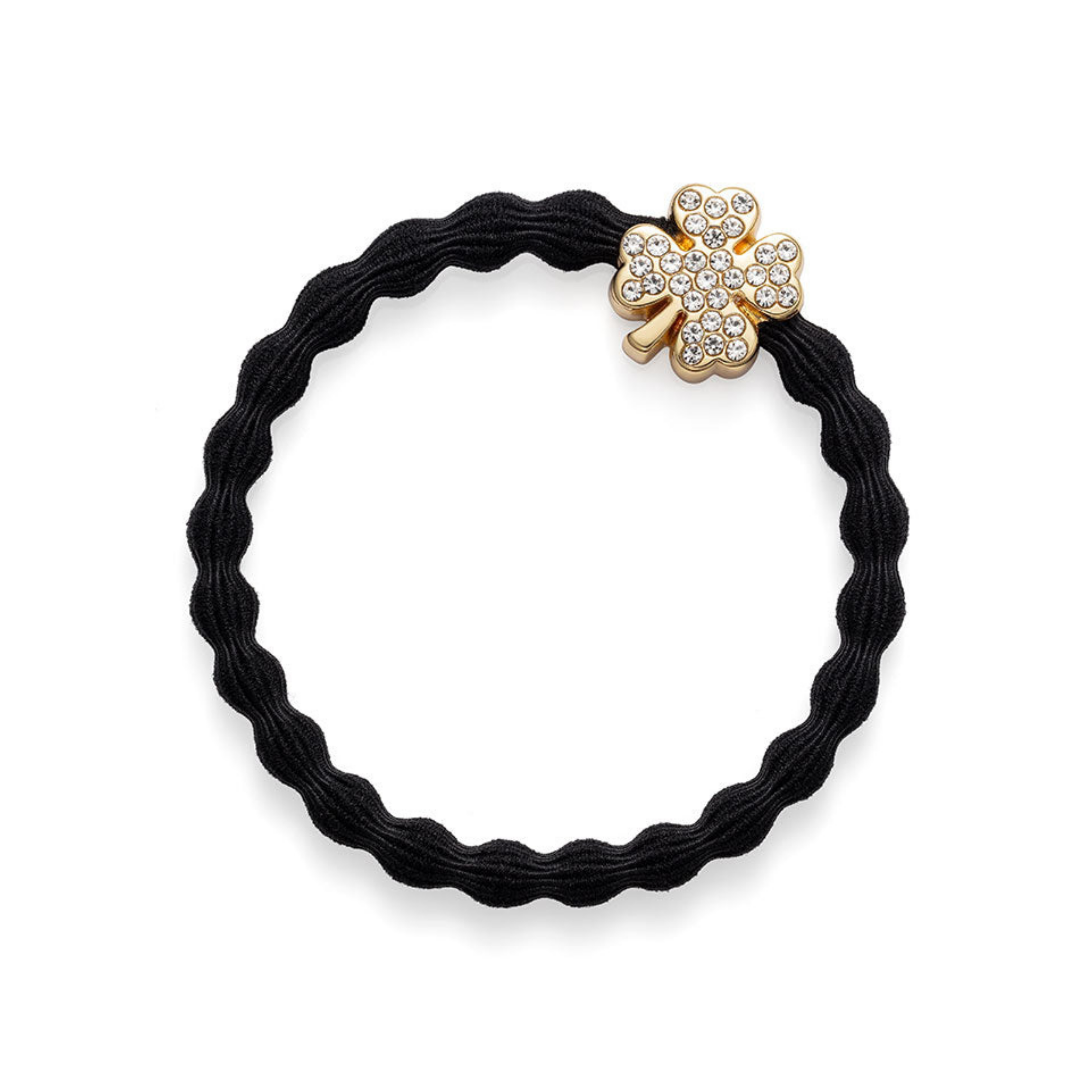Gold diamante Clover - Black