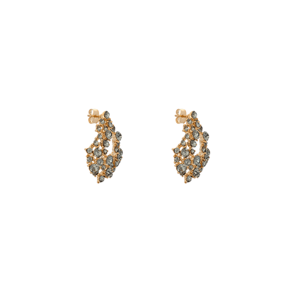 Petite Alice earrings - Black diamond