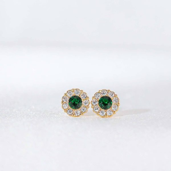 Petite Miss Sofia Earrings - Emerald