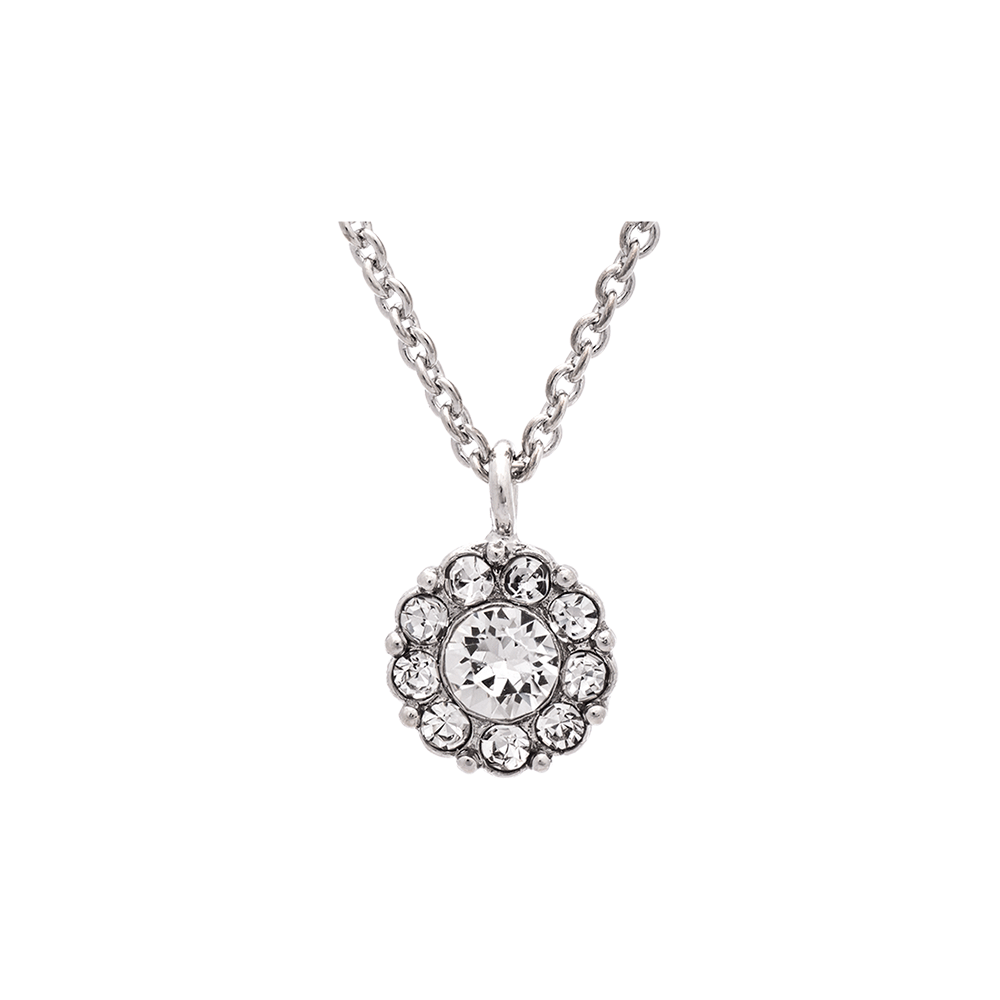 Petite Miss Sofia Necklace - Crystal (Silver)