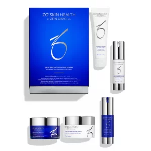 ZO Skin Health Skin Tone Evening + Brightening Program (Gentle Cleanser 60ml, Exfoliating Polish 16,2g, Compl Renewal Pads 30stk, Daily Power Defense 30ml, Brightalive 30ml)