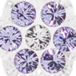 Violet/Crystal pendant