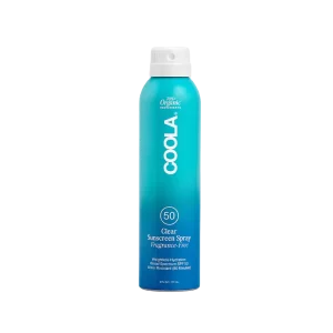 Clear sunscreen spray fragrance free spf 50